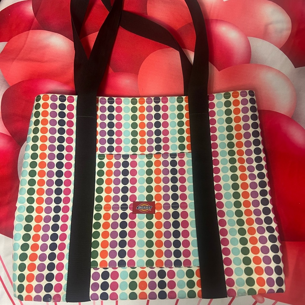 Dickies Colorful Polka Dot Tote Bag